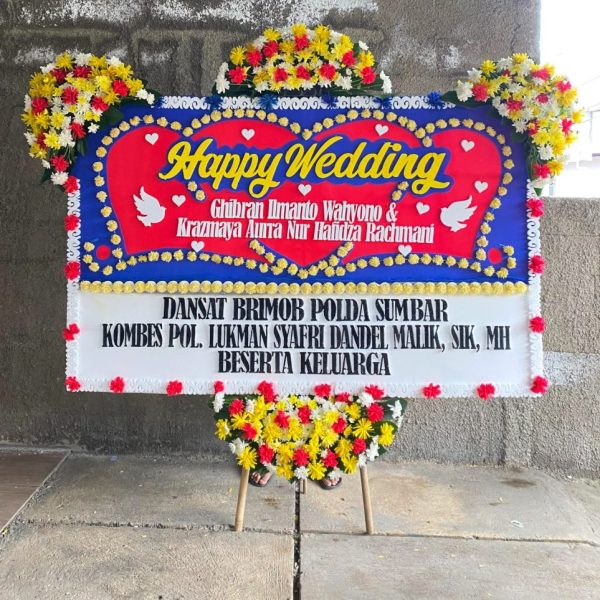 Toko bunga happy wedding 1058
